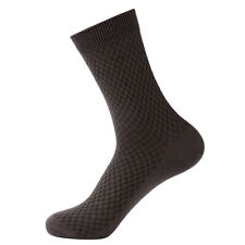 Men Bamboo Fiber Socks Breathable Cotton Socks Solid Color Business Socks