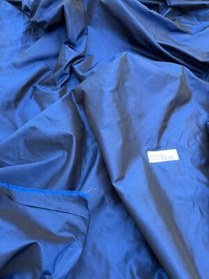 FABULOUS QUALITY IRIDESCENT SILK TAFFETA - BODACIOUS BLUE!!! - Image 1 of 4