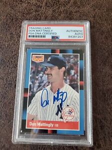 1988 Donruss Don Mattingly #BC-21 -PSA/DNA Certified -New York Yankees Autograph