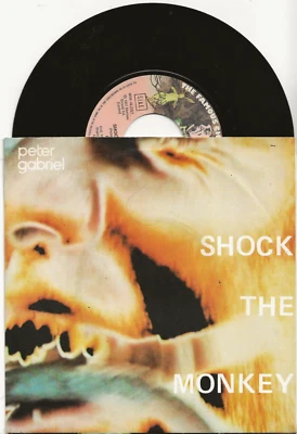 PETER GABRIEL SHOCK THE MONKEY 1982 SINGLE FROM ITALY, MINT, NEW - Image 1 of 2