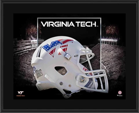 Virginia Tech Hokies 10.5x13 Red/White/Blue Alternate Helmet Plaque Cover