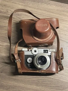 Vintage Argus C-Four C4 35 mm Camera w/Cintar 50 mm f/2.8 Lens Untested Rare - Picture 1 of 10