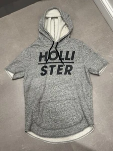 Hollister Women’s Short Sleeve Grey Hoodie Size S Small UK 8 - Picture 1 of 14