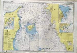 Gráfico de mapa de papel marino náutico Genius parte norte Kattegat 2107 - Imagen 1 de 12
