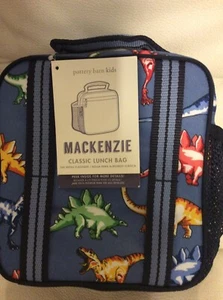 Pottery Barn Kids Mackenzie Classic Lunch Bag Dinosaur Multi Color Blue NWT! - Picture 1 of 1