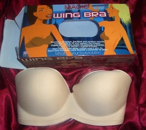 MAGIC BODY FASHION Wing Bra rückenfreier Klebe BH Gr. D skin OVP (lg10) - Bild 1 von 5