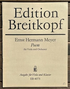 Viola-/Bratschennoten: E.H.Meyer - Poem für Viola und Orchester TOP - Bild 1 von 2