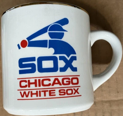 1983 CHICAGO WHITE SOX AL WEST CHAMPION VINTAGE BLUE RED LOGO MUG COFFEE CUP - Image 1 of 4