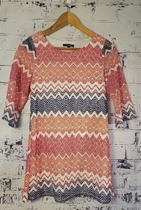 My Michelle Girls Tunictop/Dress Size Y 12 Aztec Lace Overlay Boho Southwestern - Picture 1 of 18