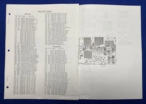 Schema pieghevole originale Peavey PV Lite 3000 e lista ricambi - Foto 1 di 1