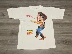 Camiseta De Colección 1995 Disney Pixar Toy Story Woody Solo Howdy Partner Adulto Grande - Imagen 1 de 7