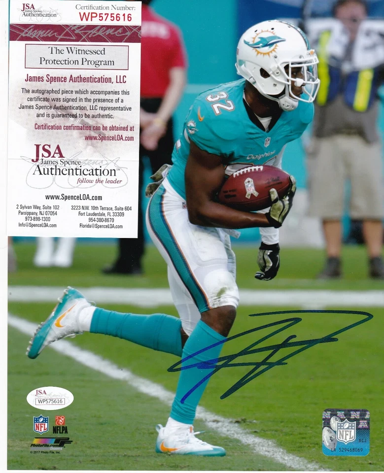 KENYAN DRAKE  MIAMI DOLPHINS   JSA AUTHENTICATED  ACTION SIGNED 8x10 - Image 1 of 1