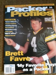Brett Favre sehr guter Zustand Herbst 1998 Packer Profile Magazin - Bild 1 von 2