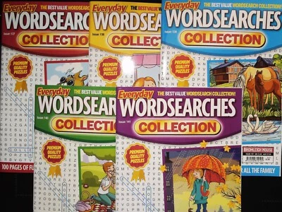 5 X WORDSEARCH  BOOKS EVERYDAY PUZZLE MAG 5 ISSUES BRAND NEW 620 PUZZLES - Image 1 of 4