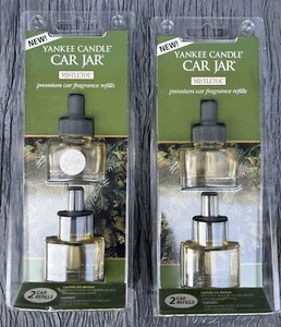Lot of 2 NOS Yankee Candle Car Jar premium car fragrance refills Mistletoe - Picture 1 of 5