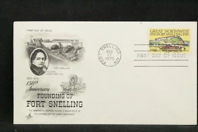 USPS FDC #1409 6¢ Fort Snelling ArtCraft ST685 - Image 1 of 3