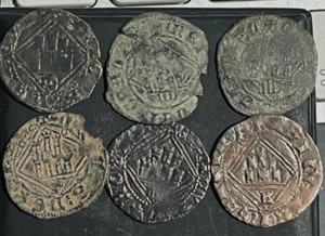 Cincin19,LOTES,Intereesante 6 Blancas del Rombo ,ENRIQUE IV(4 Segovia) - Imagen 1 de 5