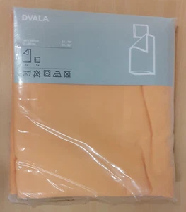 DVALA Ikea Duvet Quilt Cover 140 x 200cm and Pillowcase 80 x 80cm Set Orange - Picture 1 of 2