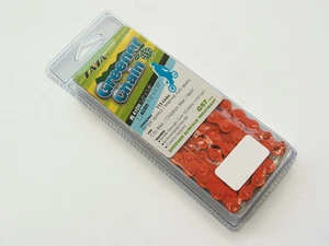 Taya 410H Single Speed Bicycle Bike Chain 112 Links 1/2 inch Orange - Picture 1 of 1