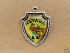 Vintage silver NEVADA STATE GOLD MINER MINNING TRAVEL SHIELD charm 54-47