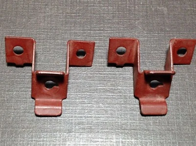 2pcs 1962 Chevy Impala Bel Air headlight bezel upper outboard clips NORS 5953108 - Image 1 of 4