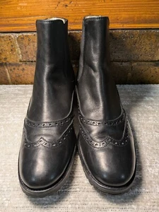 Botas sin cordones al tobillo de cuero Bruno Magli hechas en Italia talla 38,5 EU 8 EE. UU. - Imagen 1 de 11