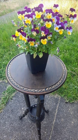 Unique Victorian Glass Ball Claw Foot Phoenix PlantStand 1890s-1900s Cover