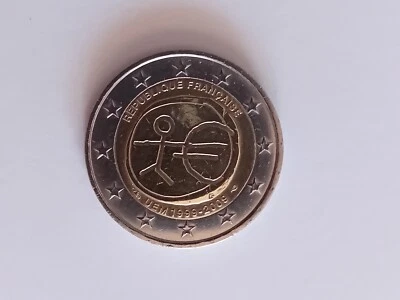 Moneda conmemorativa francesa de 2 euros 2009 UEM Foto 1 de 2
