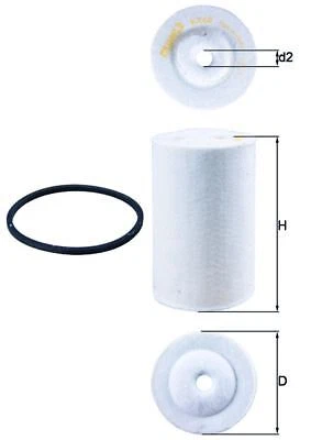 Inserto de filtro de combustible MAHLE KX68D para Mercedes-Benz Henschel 2-T MB T2/LN1 T2/L - Imagen 1 de 4