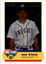 1994 Charlotte Knights Fleer/ProCards #887 Jason Grimsley