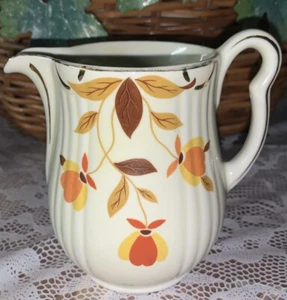 1938 Hall China Juwel Tee Herbstblatt Rayed Milchkännchen - Bild 1 von 6