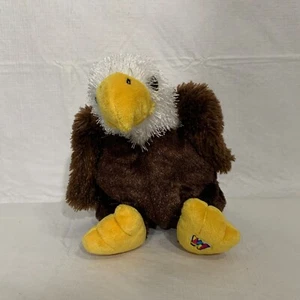 Ganz Webkinz Eagle Plush Brown White Yellow HM214 Bald Eagle No Code - Picture 1 of 14