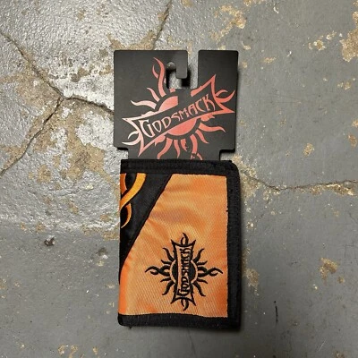 NWT Vintage Godsmack Tri Fold Wallet Licensed to Giant Orange/Black - Image 1 of 4