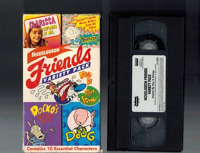 Nickelodeon Friends Variety Pack Ren Stimpy VHS 1994 Rugrats Clarissa Rocko Doug - Изображение 1 из 2