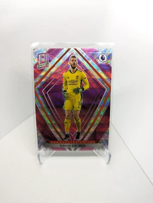 2020-21 Panini EPL Chronicles DAVID DE GEA Man Utd Pink Wave FOTL Jersey #01/19 - Image 1 of 3