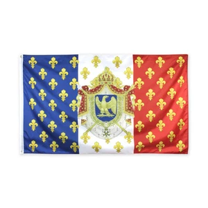 Drapeau France impériale aigle Napoléon fleurs de lys 90x150 ou 60x90/3x5 or 2x3 - Imagen 1 de 4