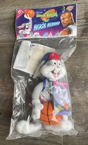 McDonalds Vintage 1996 SPACE JAM Bugs Bunny Plush Toy WB Looney Tunes NEW Sealed - Picture 1 of 8