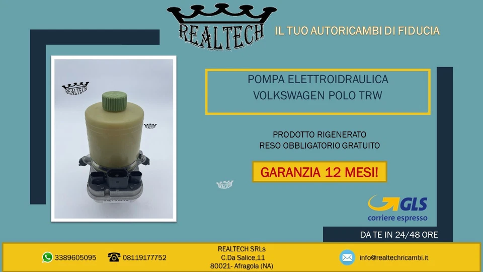 POMPA ELETTROIDRAULICA VOLKSWAGEN POLO TRW - Immagine 1 di 1