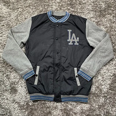 Los Angeles Dodgers Baseball Black Jacket Red Jacket Mens M MLB Outdoor - Image 1 of 4