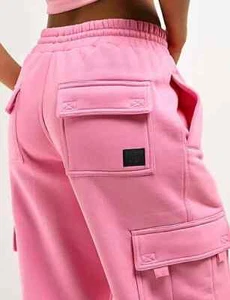 FB County Baggy Heavyweight Cargo Pink Sweatpants Hose Fleece - Bild 1 von 3