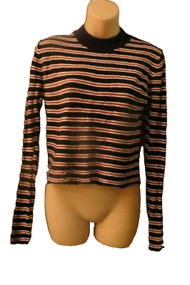 TOP in VINTAGE  Style ~ JAY JAYS ~ Stripe Crop TOP ~ Size S ~ REDUCED !! A - image 1 of 2