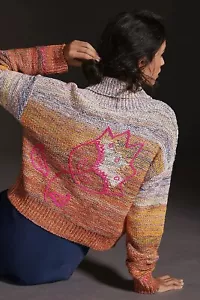 Suéter Cárdigan Anthropologie Pilcro Ombré Flor (Talla S) - Imagen 1 de 5