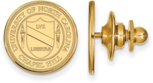 14K Yellow Gold University of North Carolina Crest Tie Tac by LogoArt - Picture 1 of 2
