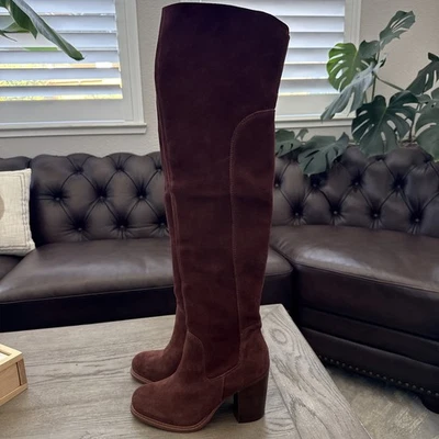 Nueva Bota Kelsi Dagger Brooklyn Logan Marrón Sobre la Rodilla Para Mujer Talla 8.5 M Nueva en Caja Foto 1 de 3