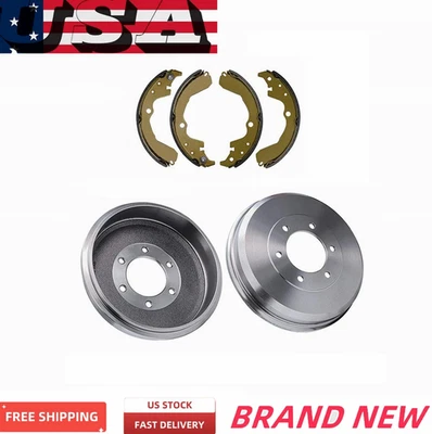 For 2003 2004 05-2008 Pontiac Vibe Toyota Matrix Rear Drums Ceramic Brake Shoes - Image 1 of 4
