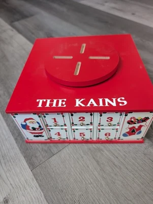 Wooden Advent Calendar 2024 Reusable with 24 Storage Drawers - Image 1 of 4