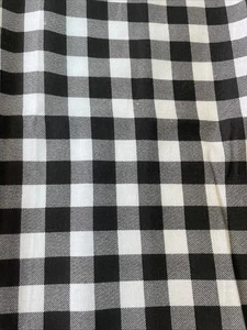 Black And White Plaid Cotton Fat Quarter 18”x21”New - Picture 1 of 2