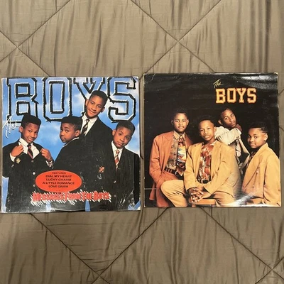 Lot Of 2 The Boys Vinyl Records LPs - Messages From the Boys & Self Titled Foto 1 de 4