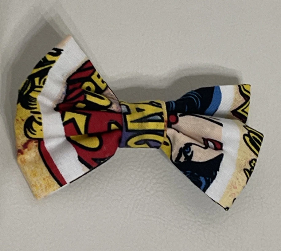 Wonder Woman Comic Hair Bow Clip Handmade for Girls Women Hair Accessories New - Image 1 of 3