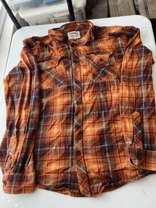 Dakine Paniolos Aloha Gr. XXL orange Flanell Button Down Hemd - Bild 1 von 8